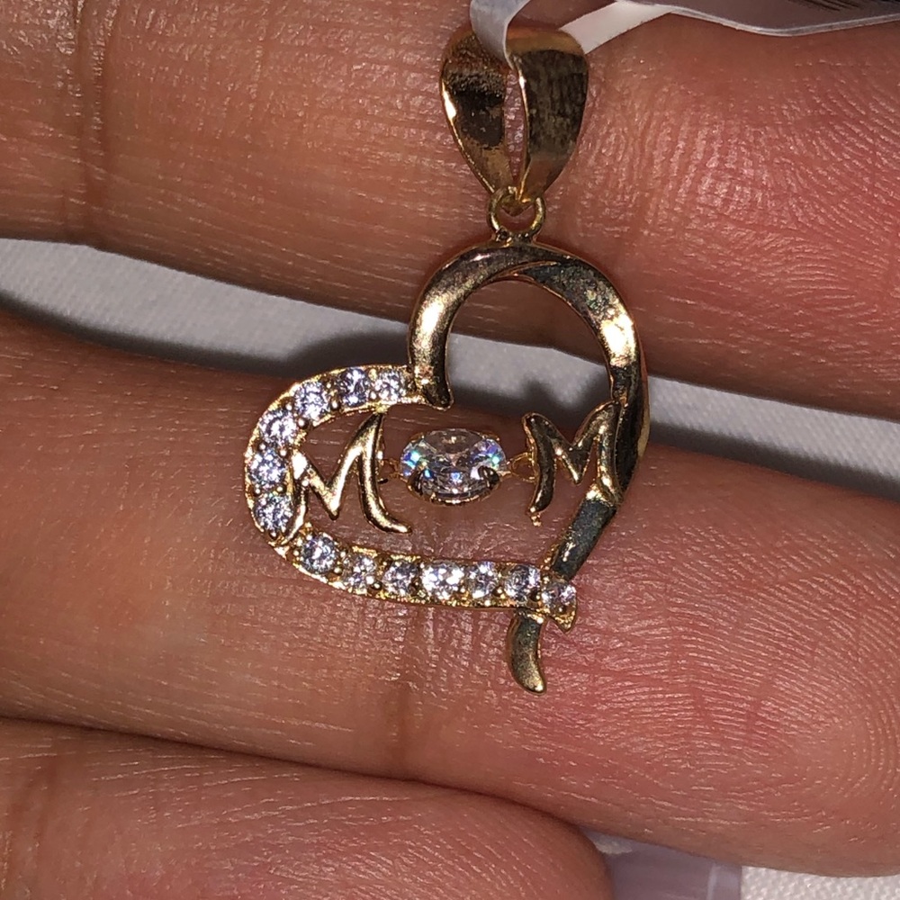 Stunning simulated dancing diamond necklace for MOM best gift for mothers Sale - Picture 5 of 5